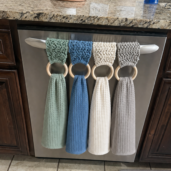 Crochet Kitchen Towel Holder