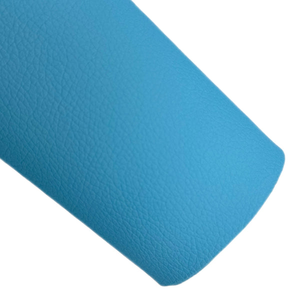 Robins Egg Blue Lychee Faux Leather