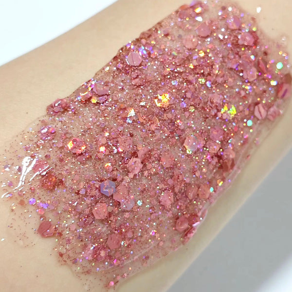 (Pre-Order) Rose Quartz Glitter Hair Gel