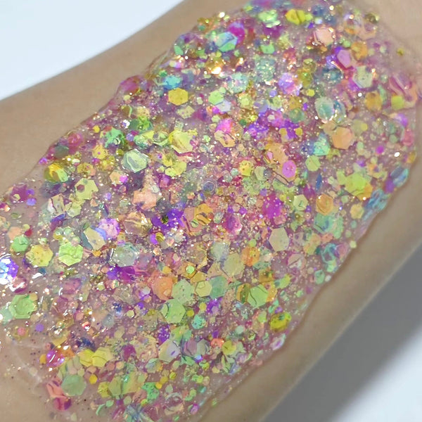 (Pre-Order) Rainbow Glitz Glitter Hair Gel
