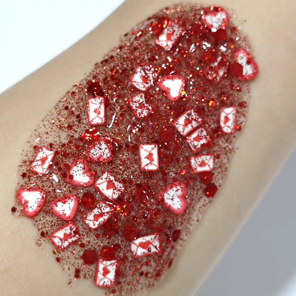 (Pre-Order) Love Letters Glitter Hair Gel