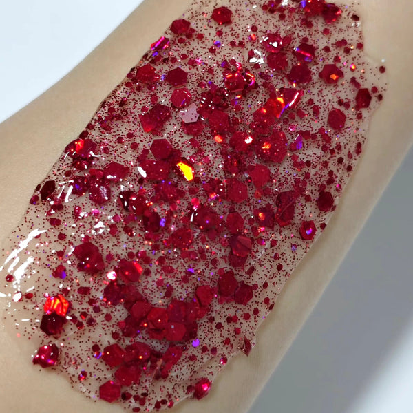 (Pre-Order) Hot Cherry Shine Glitter Hair Gel