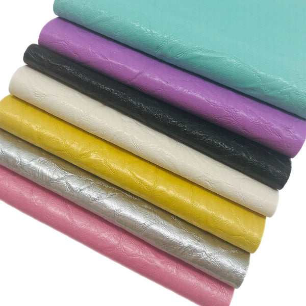 Turquoise Crinkle Faux Leather