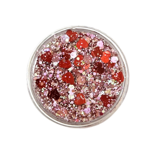 (Pre-Order) Heart to Heart Glitter Hair Gel