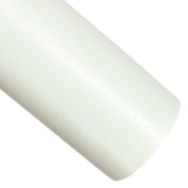 White Buttery Smooth Faux Leather
