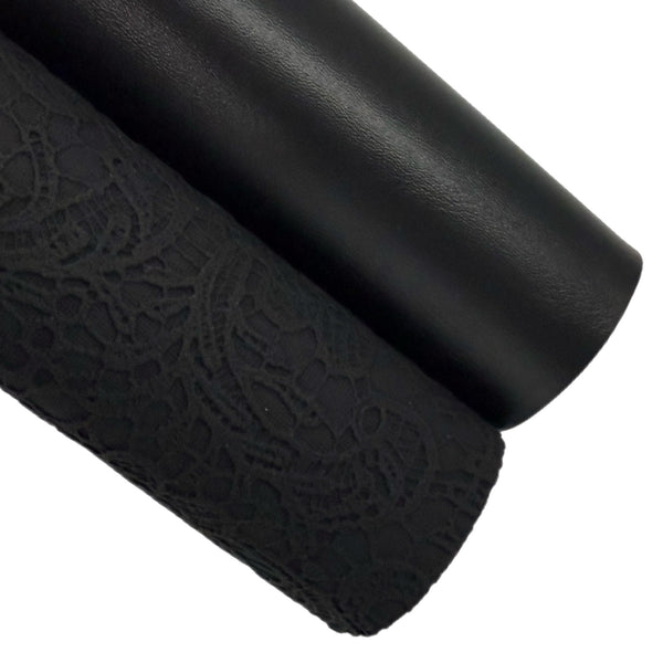 Black Buttery Smooth Faux Leather