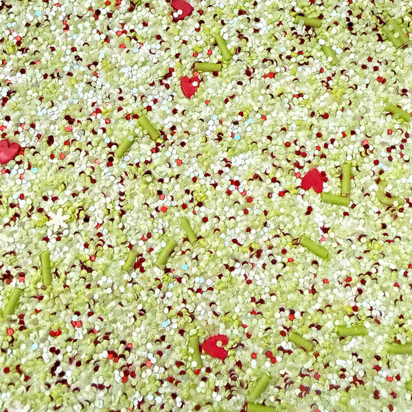 Heart of a Grinch Chunky Glitter
