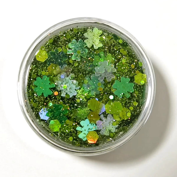 (Pre-Order) Green Clovers Glitter Hair Gel