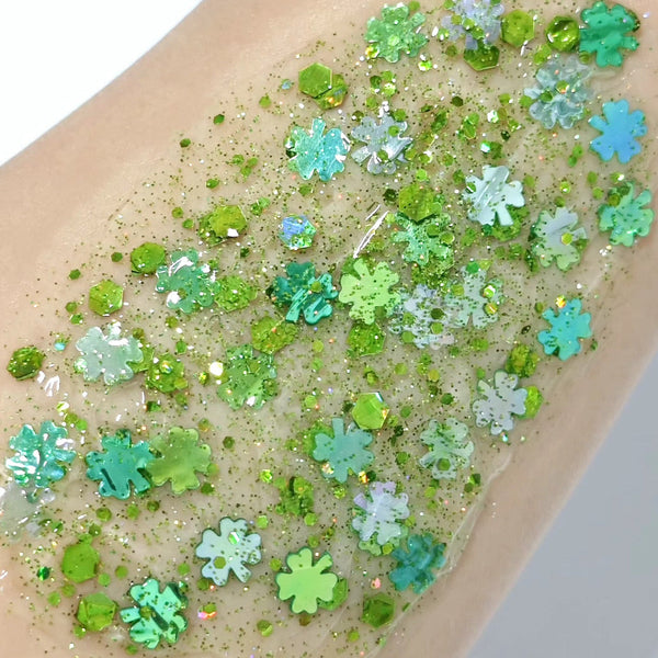 (Pre-Order) Green Clovers Glitter Hair Gel