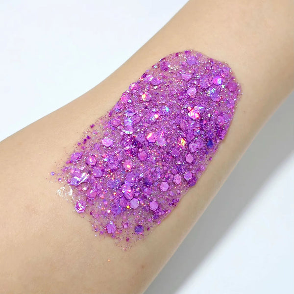 (Pre-Order) Purple Glitter Hair Gel