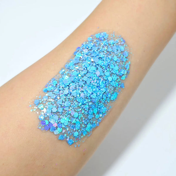 (Pre-Order) Blue Glitter Hair Gel