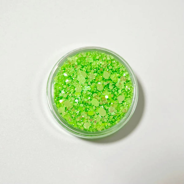 (Pre-Order) Lime Green Glitter Hair Gel