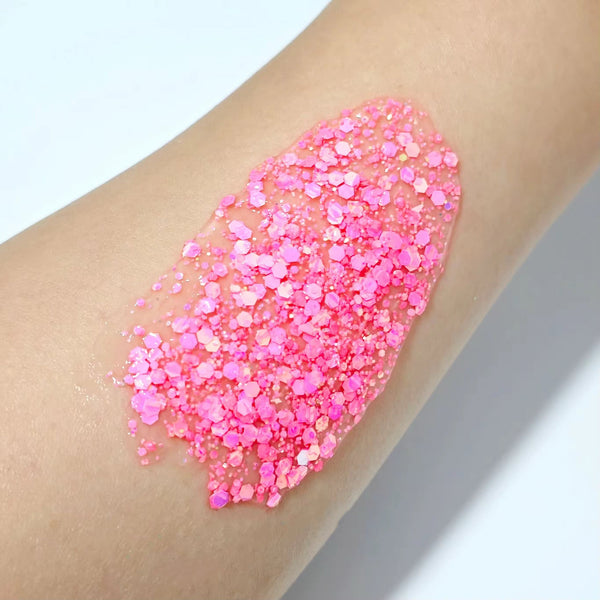 (Pre-Order) Pink Glitter Hair Gel