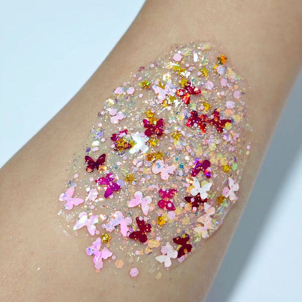 (Pre-Order) Butterfly Mix Glitter Hair Gel