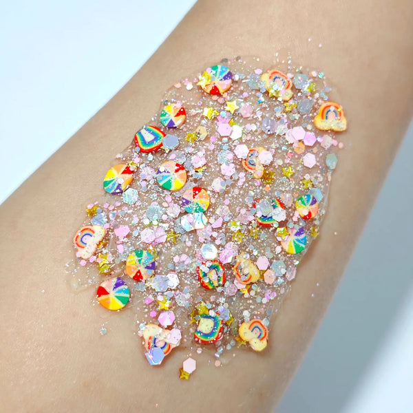 (Pre-Order) Rainbow Glitter Hair Gel