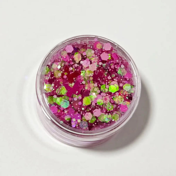 (Pre-Order) Fuchsia Flutter Glitter Hair Gel