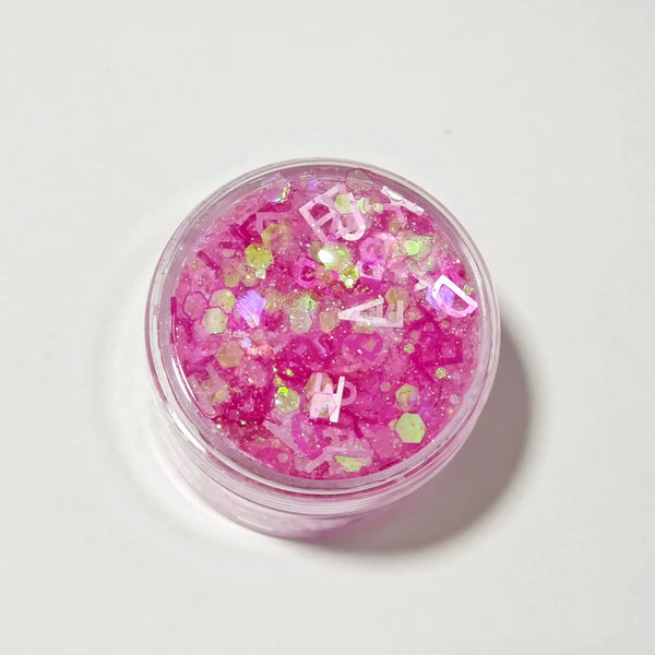 (Pre-Order) Pink Alphabet Glitter Hair Gel