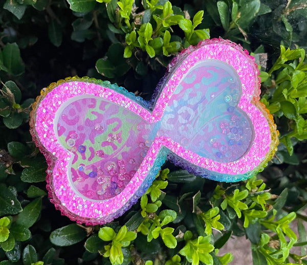 Double Heart Bowtie Shaker Die