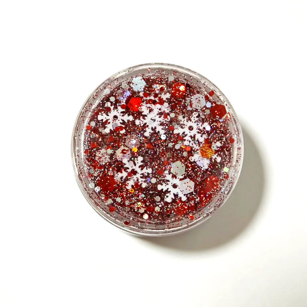 (Pre-Order) Christmas Snow Flakes Glitter Hair Gel