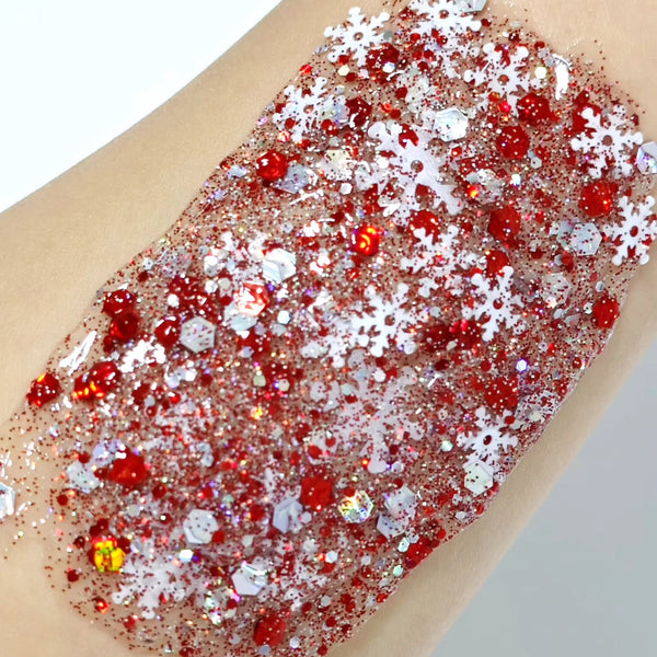 (Pre-Order) Christmas Snow Flakes Glitter Hair Gel