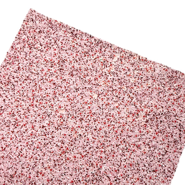 Pink Santa Chunky Glitter
