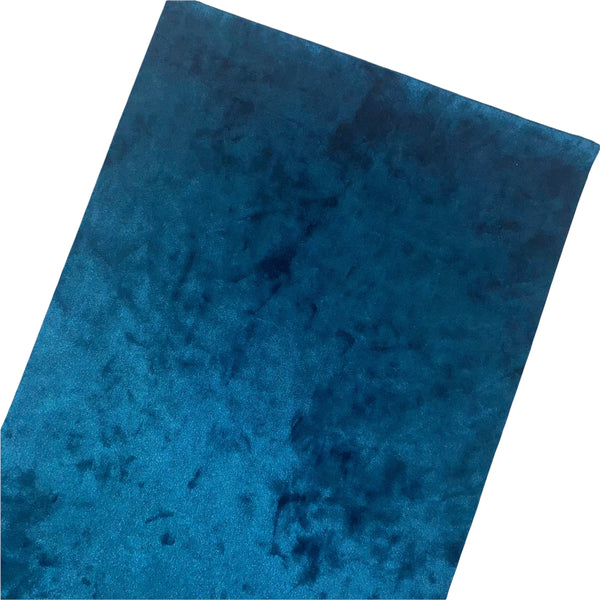Dark Teal Crushed Velvet