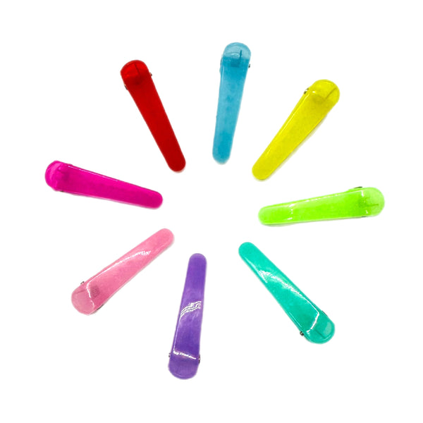 Colored Alligator Clips with Teeth 45mm (Set of 10)