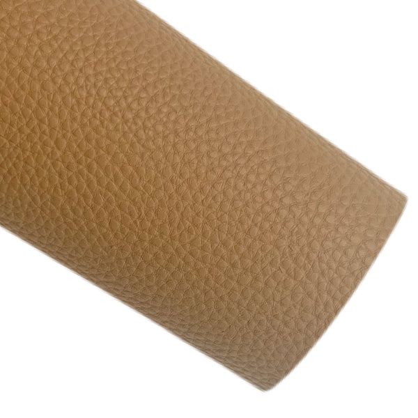 Latte Lychee with matching back Faux Leather