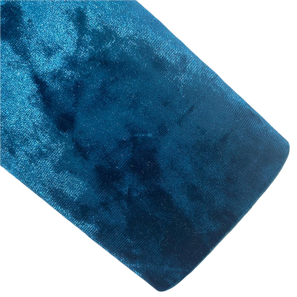 Dark Teal Crushed Velvet