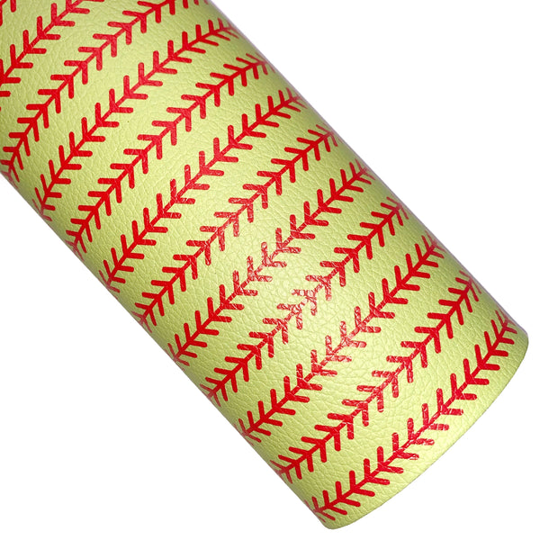 Softball Laces Custom Faux Leather