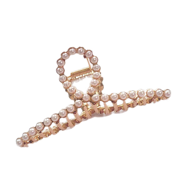 Rhinestone & Pearl Claw Clips