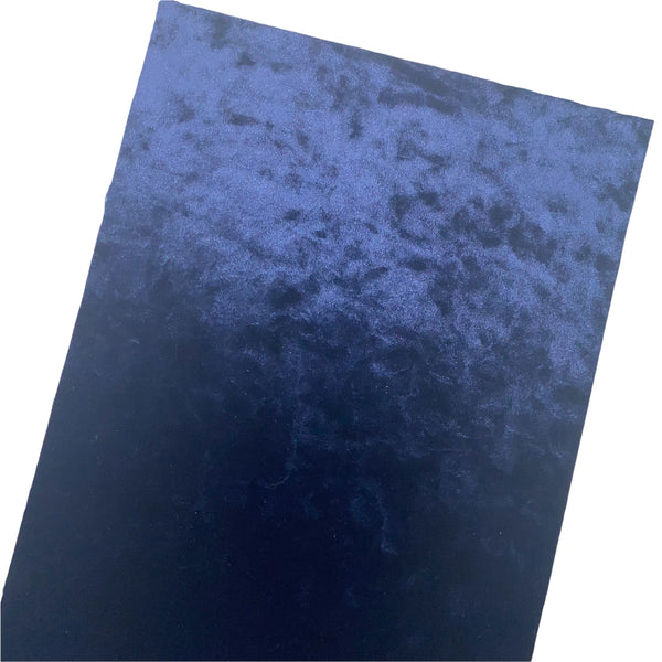 Navy Crushed Velvet