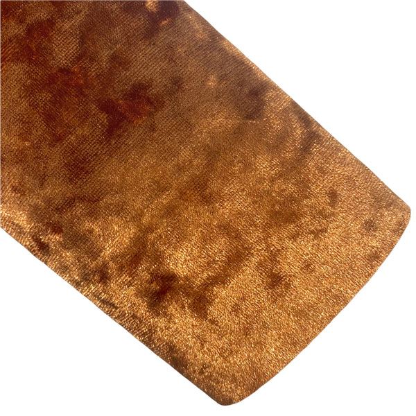 Burnt Orange Crushed Velvet