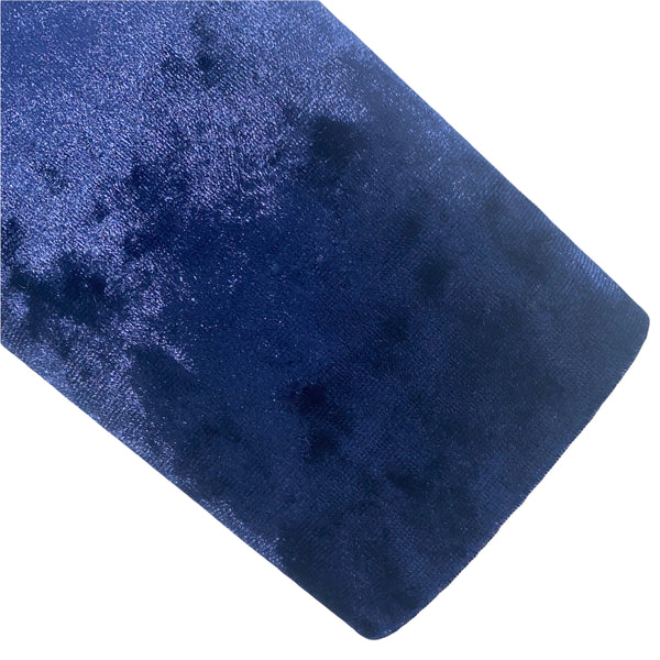 Navy Crushed Velvet