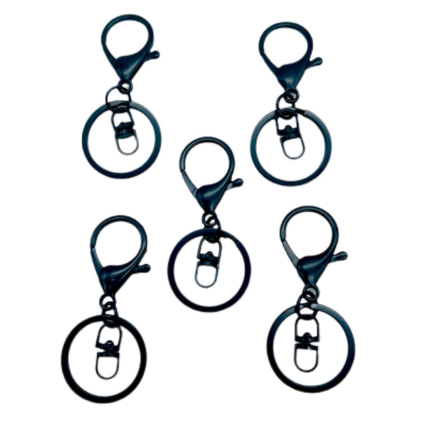 Black Matte Metal Key Chain Hardware